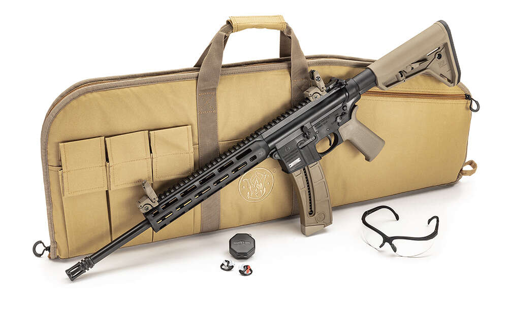 Rifles Long Guns Smith&Wesson 25+1 22LR S&W M&P          13729(10210)15-22 SP BNDL 25R FDE • Model: 25+1